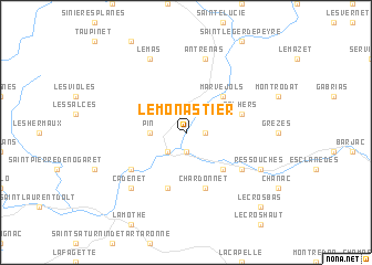 map of Le Monastier