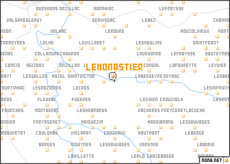 map of Le Monastier