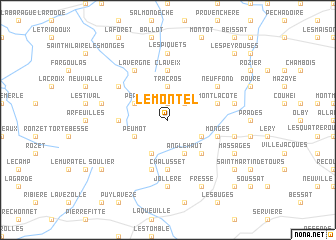 map of Le Montel