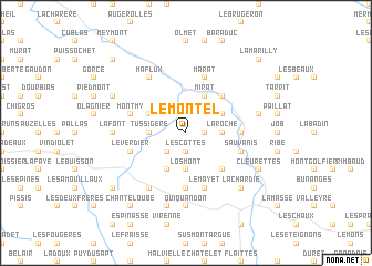 map of Le Montel