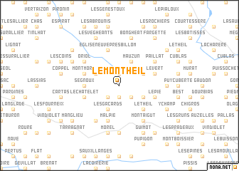 map of Le Montheil