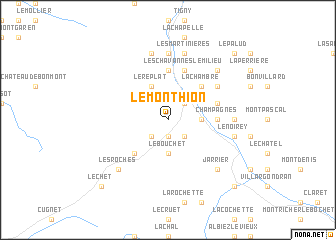 map of Le Monthion