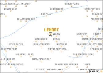 map of Le Mont