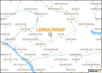 map of Le Moulin Neuf