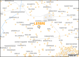 map of Lenape