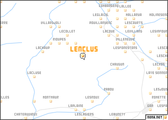 map of LʼEnclus
