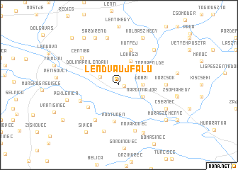 map of Lendvaújfalu