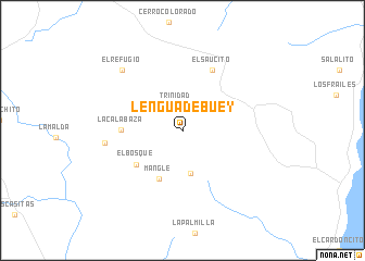 map of Lengua de Buey