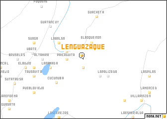 map of Lenguazaque