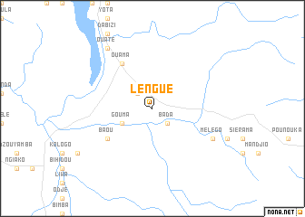 map of Lengué