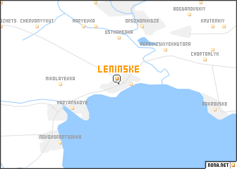 map of Leninsʼke