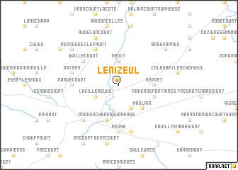 map of Lénizeul