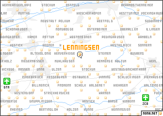 map of Lenningsen