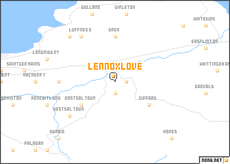 map of Lennoxlove