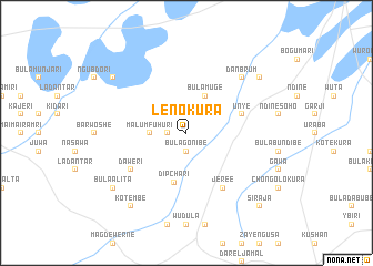 map of Leno Kura