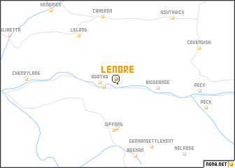map of Lenore