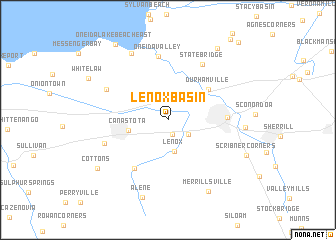 map of Lenox Basin