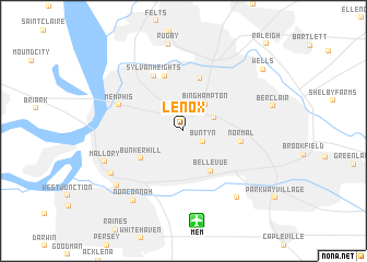 map of Lenox