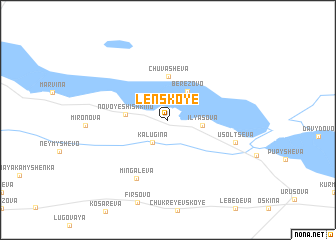 map of Lenskoye