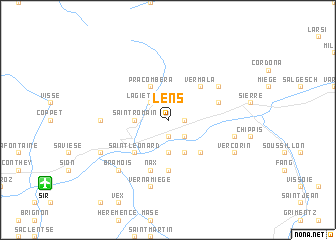 map of Lens