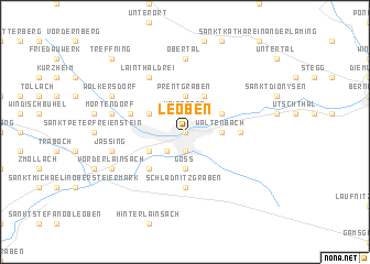 map of Leoben