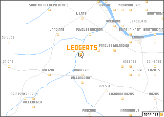 map of Léogeats