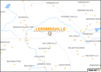 map of Leonardsville