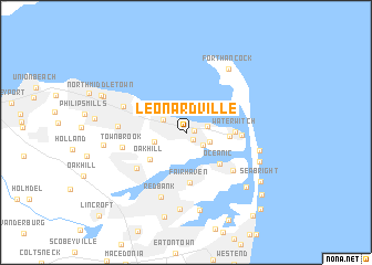 map of Leonardville