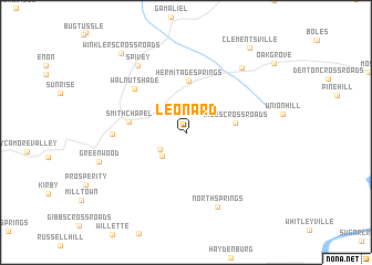 map of Leonard