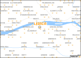 map of Leoncin