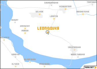 map of Leonidovka