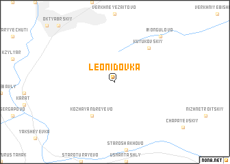 map of Leonidovka