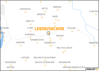 map of Leonovshchina
