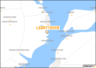 map of Leontʼyevka