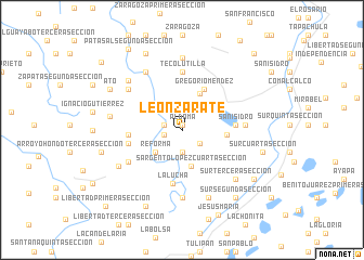 map of León Zarate
