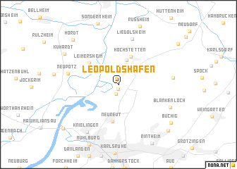 map of Leopoldshafen