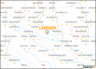 map of Leordeni