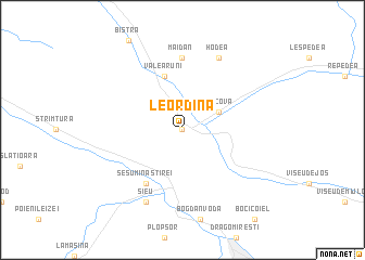 map of Leordina