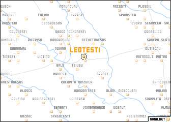 map of Leoteşti