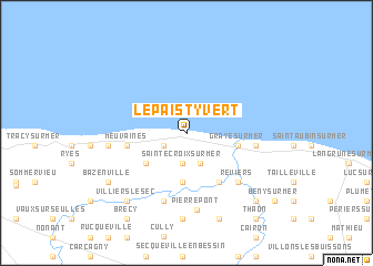 map of Le Paisty-Vert