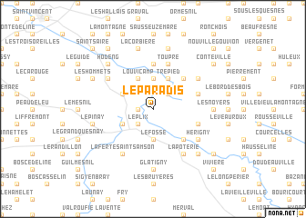 map of Le Paradis