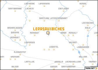 map of Le Pas aux Biches