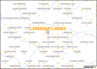 map of Le Pas-Saint-lʼHomer