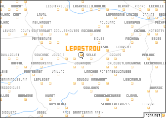 map of Le Pastrou