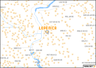 map of Lepenica