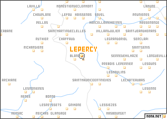 map of Le Percy