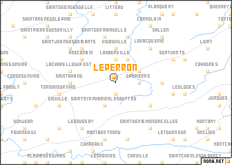 map of Le Perron