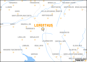 map of Le Perthus
