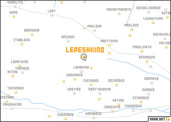 map of Lepëshkino