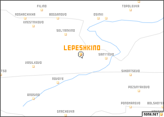 map of Lepëshkino